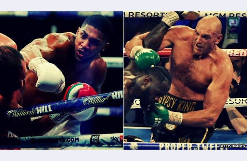 Anthony Joshua and Tyson Fury hold all four major heavyweight titles between them