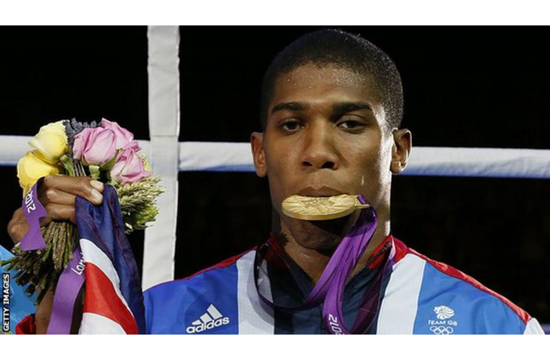 Anthony Joshua won gold as an amateur at the London 2012 Olympics.