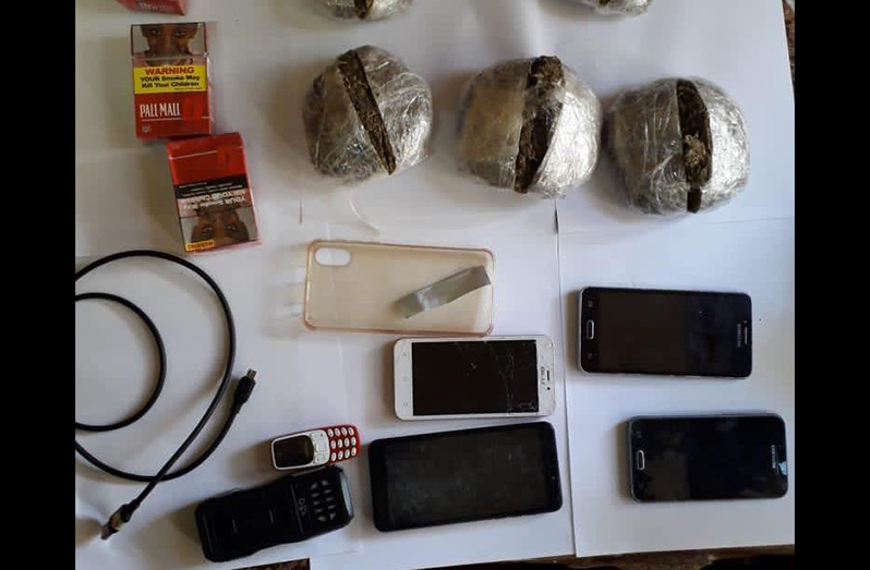 The contraband items found at the Mazaruni Prison