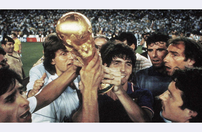 FLASHBACK: Paolo Rossi scored six goals at the 1982 World Cup as Italy won their third title.