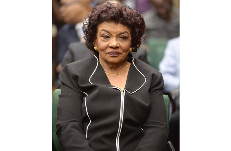Chairperson of the Guyana Elections Commission, Justice (ret’d) Claudette Singh