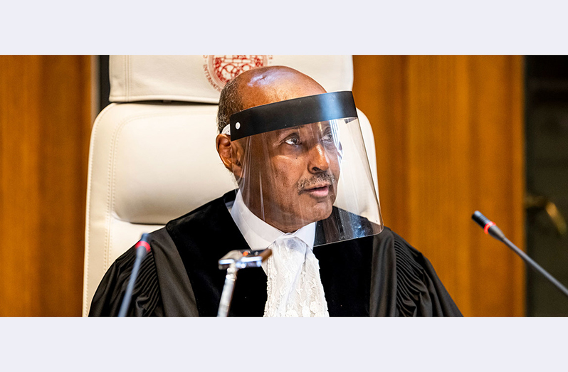 President of the ICJ, Judge Abdulqawi Ahmed Yusuf (ICJ/Frank van Beek Photo)