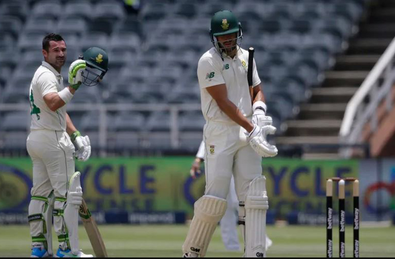 Dean Elgar and Aiden Markram led South Africa's fourth-innings victory cruise. ( AFP/Getty Images)