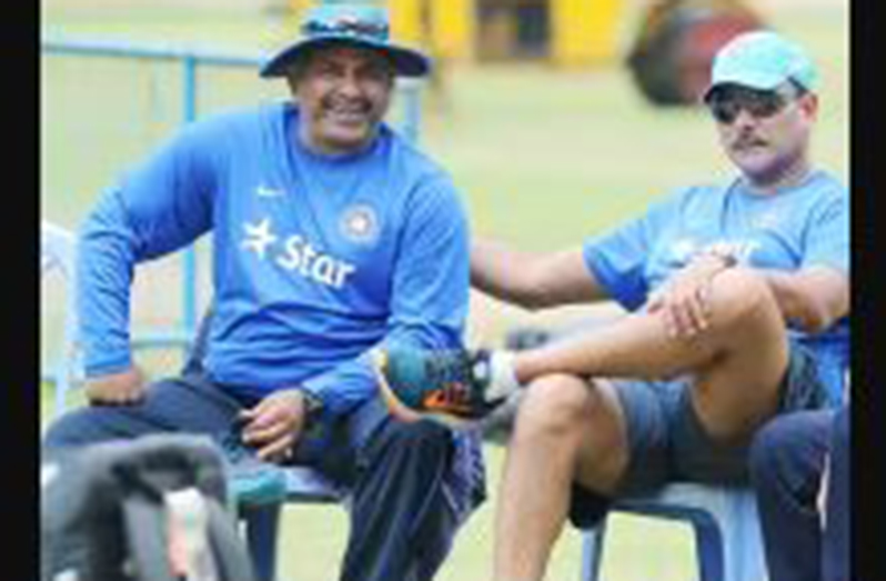 India bowling coach Bharat Arun (left) has detailed the leg-side trap that Ravi Shastri and his team came up with to strangle Australia in their epic Test battle.
