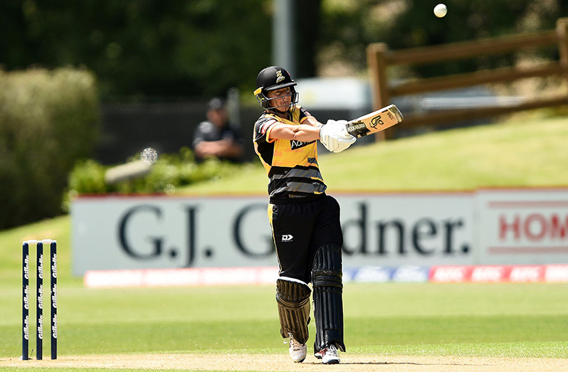 Sophie Devine launches one of her nine sixes. ( NZC photo)