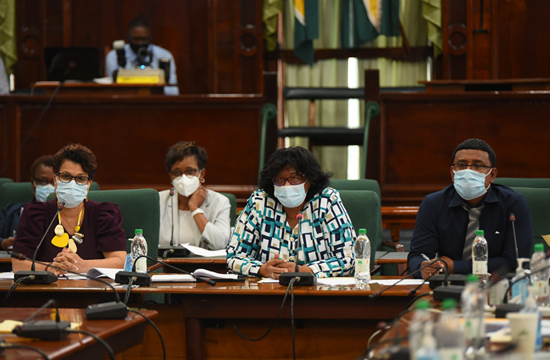 Permanent Secretary, Elizabeth Harper, and her team before the Public Accounts Committee answering to issues flagged in the 2016 AG report