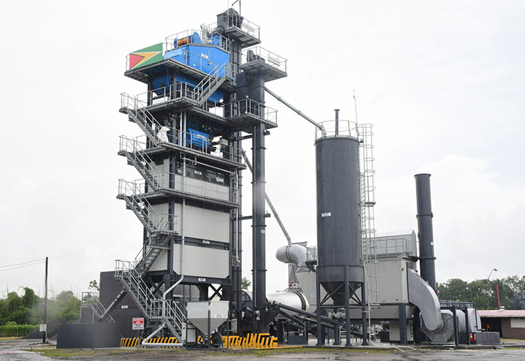 The state-owned asphalt plant located at Garden of Eden, East Bank Demerara.