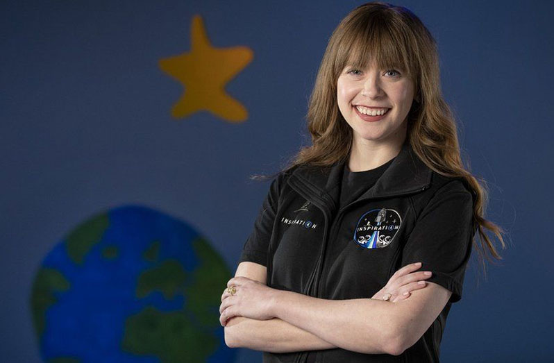 Hayley Arceneaux, a cancer survivor, will achieve a number of firsts when she goes to space this year (BBC photo)