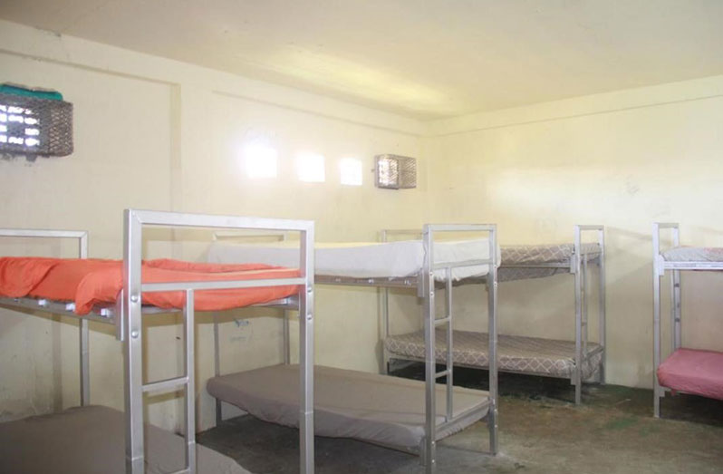 The recently installed beds at the Juvenile Holding Centre
