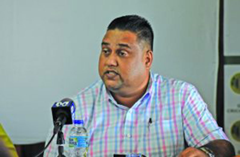 President of the East Bank Cricket Association Anand Kalladeen