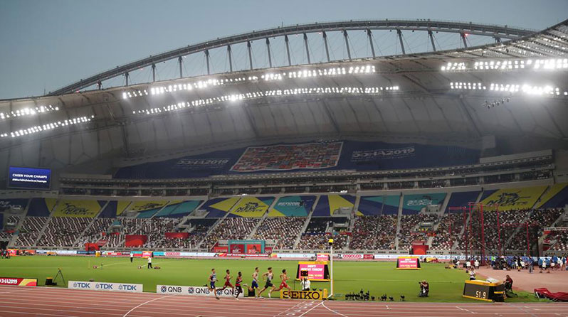 General view of the heats. World Athletics Championships - Doha 2019 - Men's 800 metres - Khalifa International Stadium, Doha, Qatar - September 28, 2019. (REUTERS/Ibraheem Al Omari/File Photo)