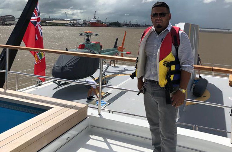 The young father of two is now responsible for assessing persons entering Guyana via the seaports