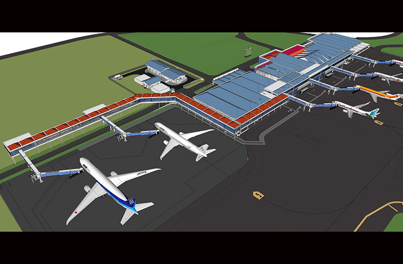 Once completed in December, the modernised CJIA will boast six air bridges, as seen in this artist’s impression