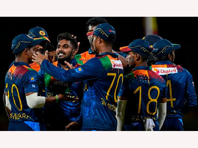 Wanindu Hasaranga picked up 3 for 17 to dent West Indies' chase  Getty Images