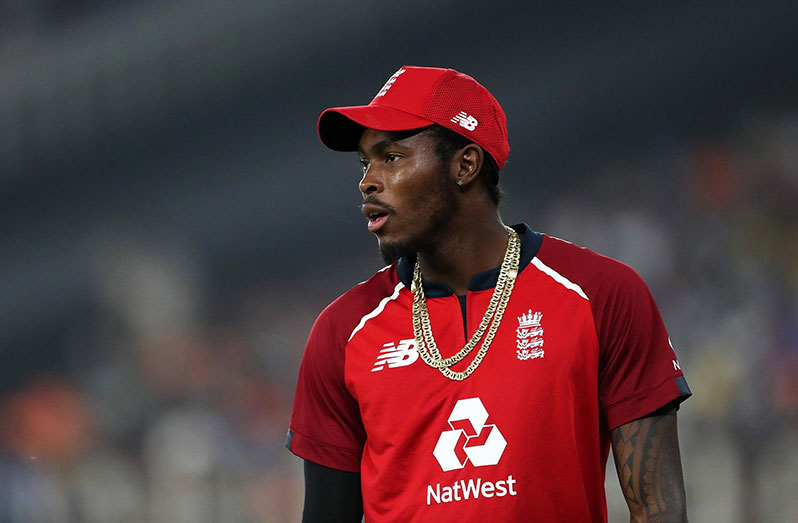 England's express paceman Jofra Archer is sidelined by persistent injury.