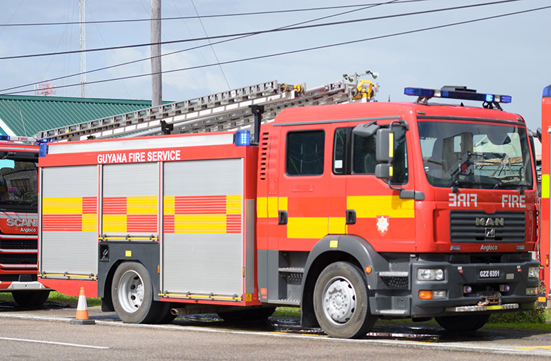 One of the four new fire tenders that were handed over to the Guyana Fire Service last week