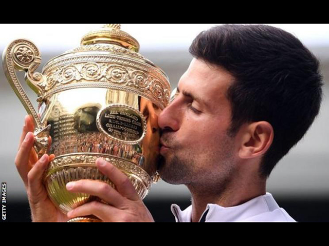 Novak Djokovic is the defending Wimbledon men's singles champion.
