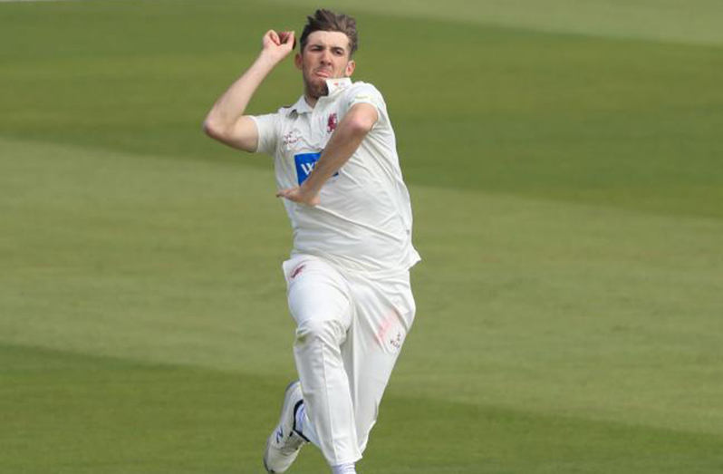 Somerset’s Craig Overton has been in superb form topping the wicket –taking charts with 32 wickets at 13.96.