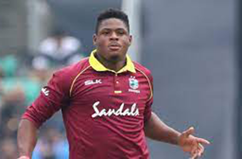 West Indies fast bowler Oshane Thomas