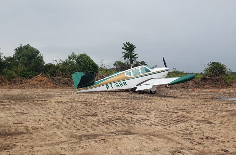 The aircraft that reportedly crash- landed at Orealla on Thursday afternoon