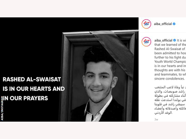 The AIBA paid tribute to Rashed Al-Swaisat on Instagram.