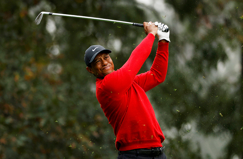 Tiger Woods of the U.S. on the 4th hole during the final round - Augusta National Golf Club - Augusta, Georgia, November 15, 2020. (REUTERS/Mike Segar/File Photo)