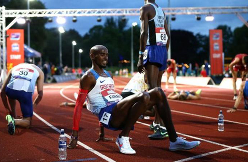 Mo Farah was racing in a track 10,000m for the first time since the World Championships in 2017