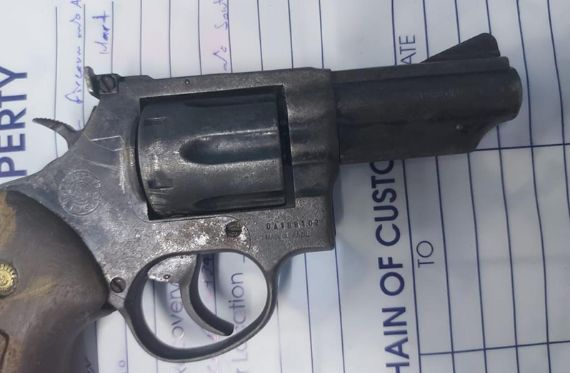 The loaded .38 Taurus revolver that was seized on Monday