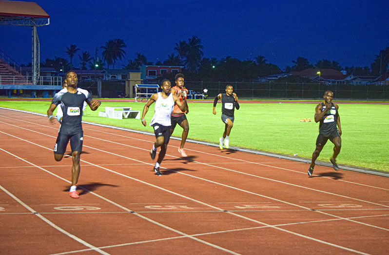 Daniel Williams (left)  ran a silky-smooth race to win the men’s 200m