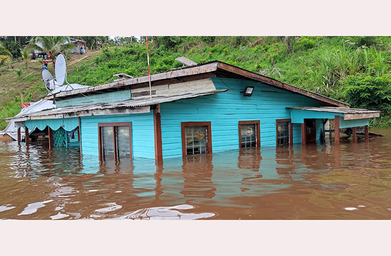 Water levels have reached as high as 15 feet in some areas of Mahdia (CDC photo)