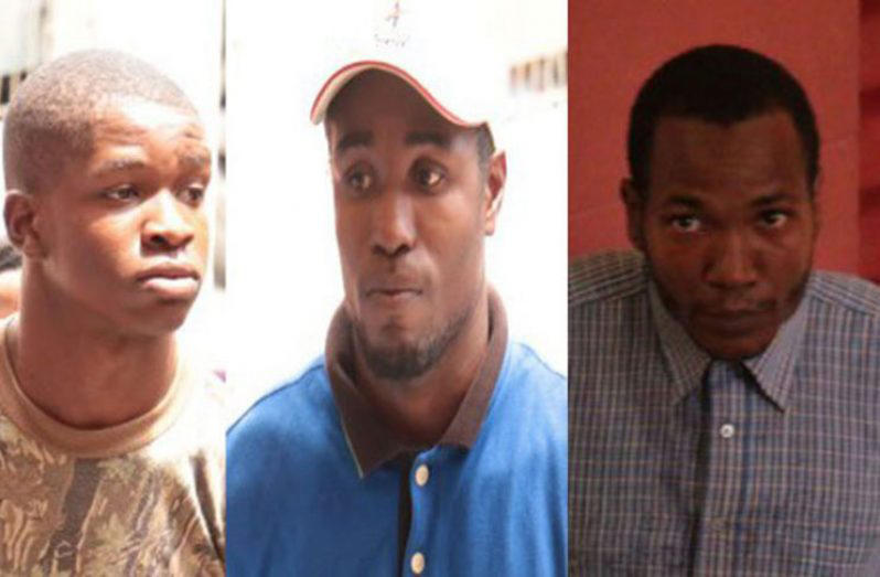 L-R: Clifton Gibson, Linton Eastman and Stancy Rodney