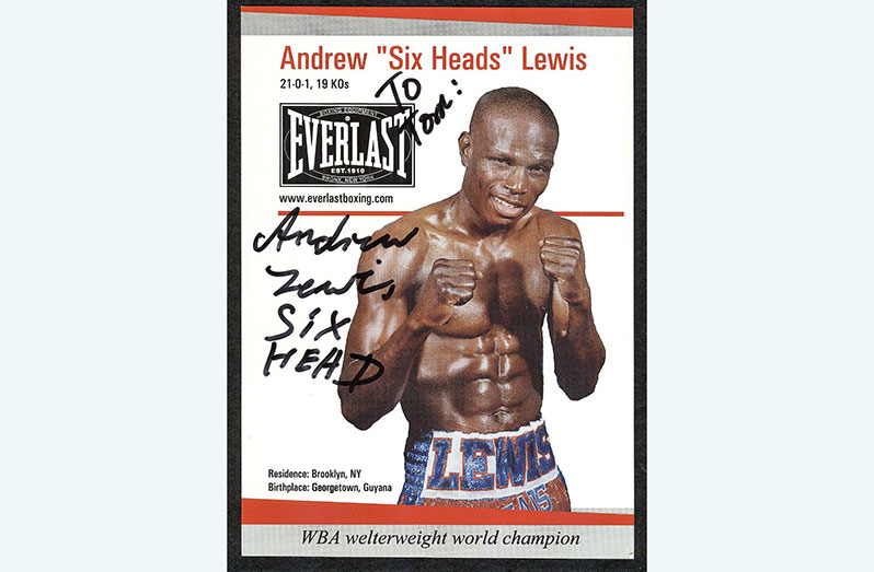 Andrew ‘Six Heads’ Lewis
