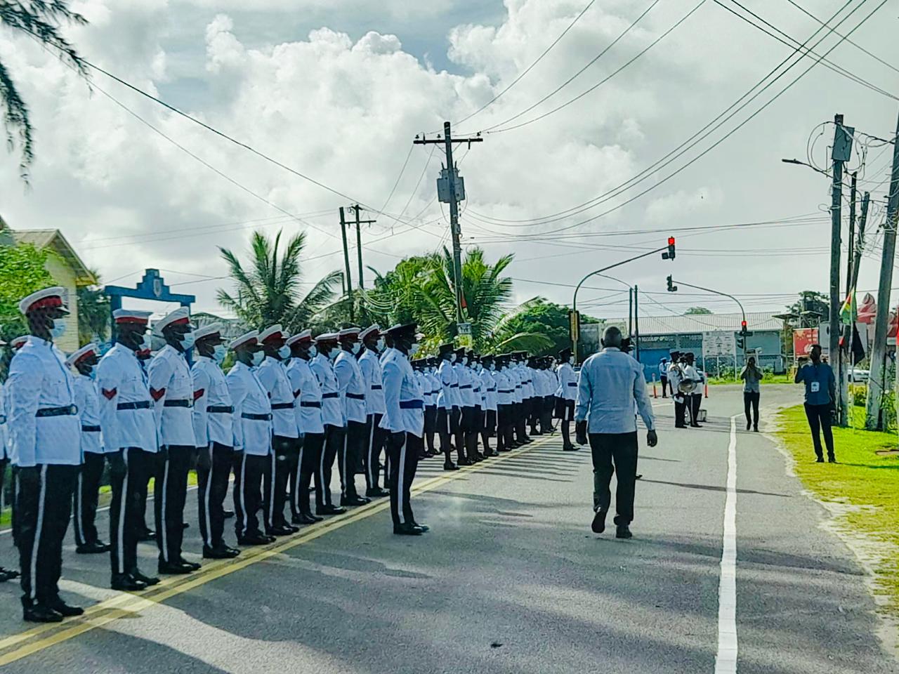 Minister Benn lauded the bravery of members of the Guyana Police Force in ensuring peace and safety prevail across the country