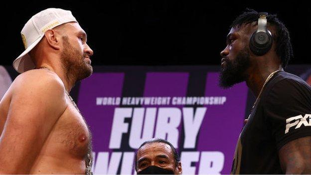 Tyson Fury (left) beat Deontay Wilder in February 2020 after the pair drew in December 2018.