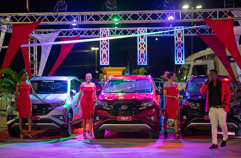 The three Toyota Rush SUVs that are up for grabs were unveiled at a recent launch