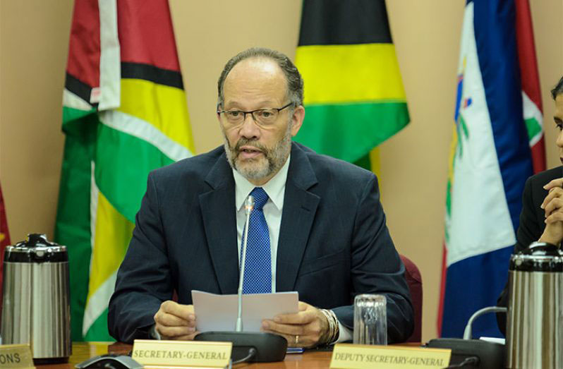 Outgoing CARICOM Secretary-General, Irwin LaRocque