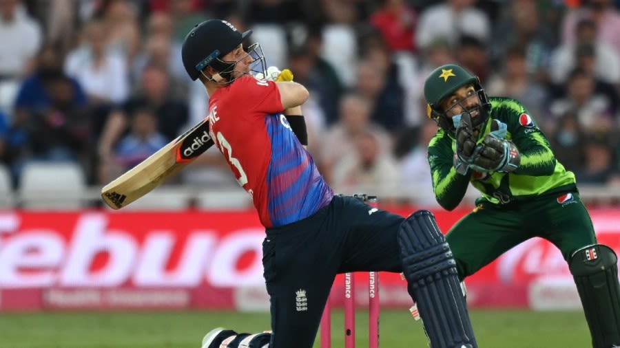Liam Livingstone romped to a 17-ball fifty in England's chase. (Getty Images)