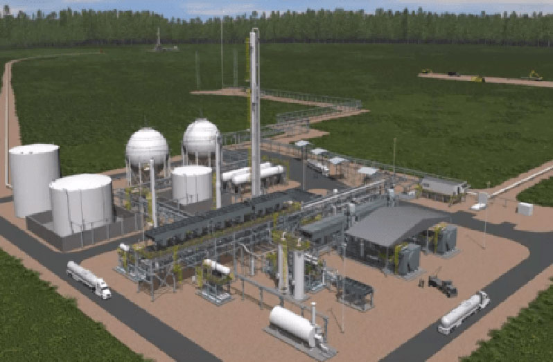 A preliminary artist’s impression of the natural gas plant (Source: EEPGL)