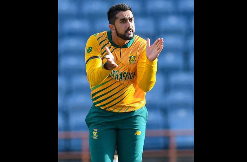 Tabraiz Shamsi bagged four wickets in a T20I for the second time this year. ( Sportsfile via Getty Images).
