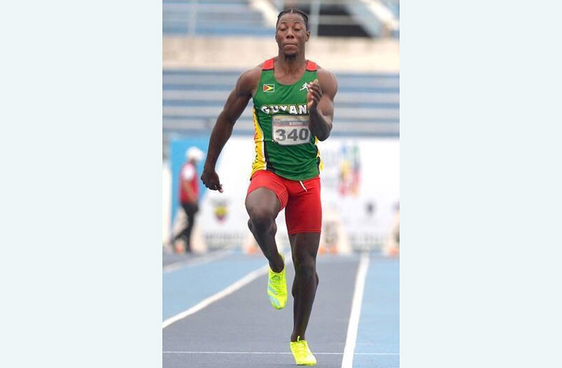 Emanuel Archibald during his silver medal performance at this year’s South American Senior Championships