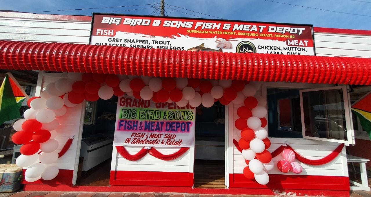 The newly opened Big Bird and Sons Fish and Meat Depot