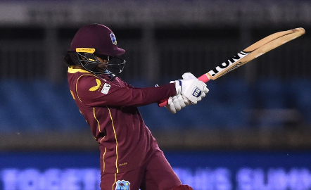 Sheneta Grimmond starred with bat and ball for West Indies ‘A’.
