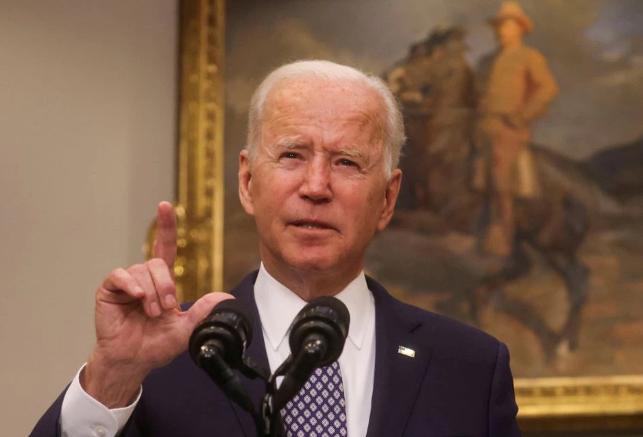 U.S. President Joe Biden delivers remarks on the situation in Afghanistan, in the Roosevelt Room at the White House in Washington, U.S., August 24, 2021 (REUTERS/Leah Millis)