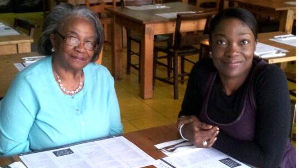 Feyi's business was inspired by time spent looking after her mother (BBC photo)
