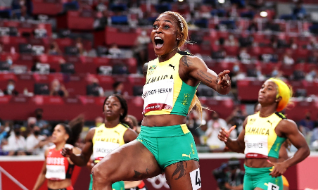 Jamaican sprint superstar Elaine Thompson-Herah.