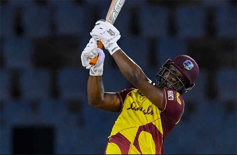 Evin Lewis has a reputation of being a six-hitter in T20 cricket  (AFP)