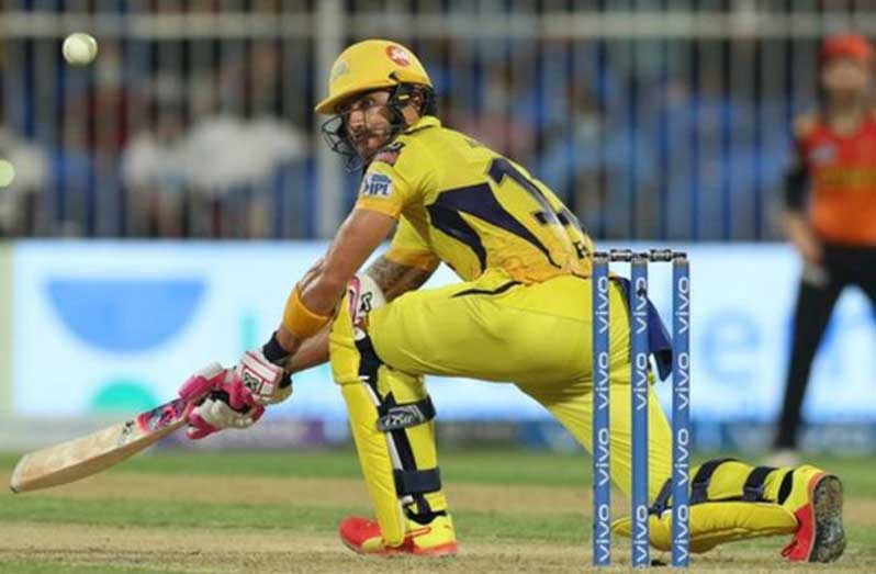 Chennai Super Kings opener Faf du Plessis has now scored 435 runs in this year's competition - the third most in the tournament.