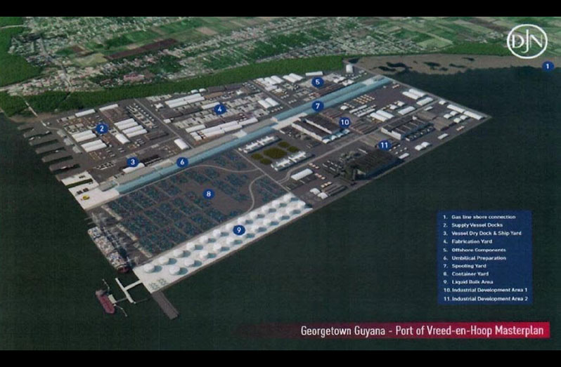 The Port of Vreed-en-Hoop masterplan (Photo courtesy of OilNow)