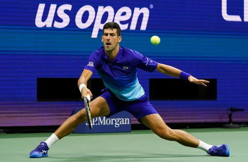 Novak Djokovic, pictured, meets world number two, Daniil Medvedev, in Sunday’s US Open final (Elise Amendola/AP/PA)