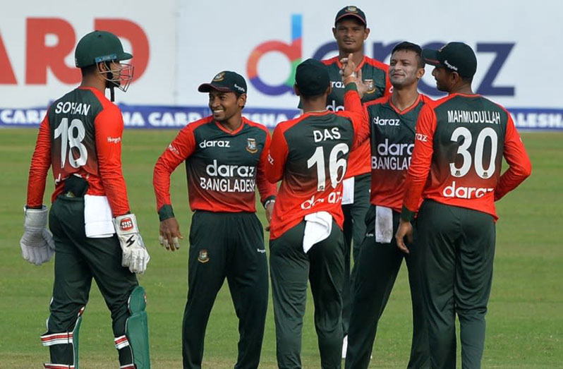 Player of the Match Shakib Al Hasan returned 2 for 10 and scored 25  (AFP/Getty Images)